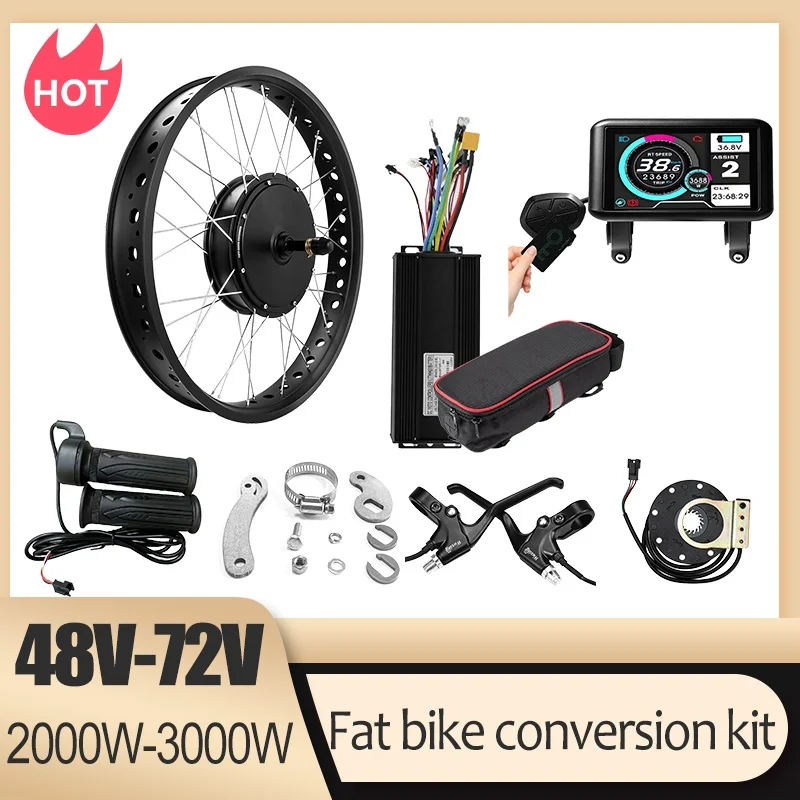 72V 3000W Snow Bike Conversion - огляд і ціна Ebike Conversion Kit 72V 3000W