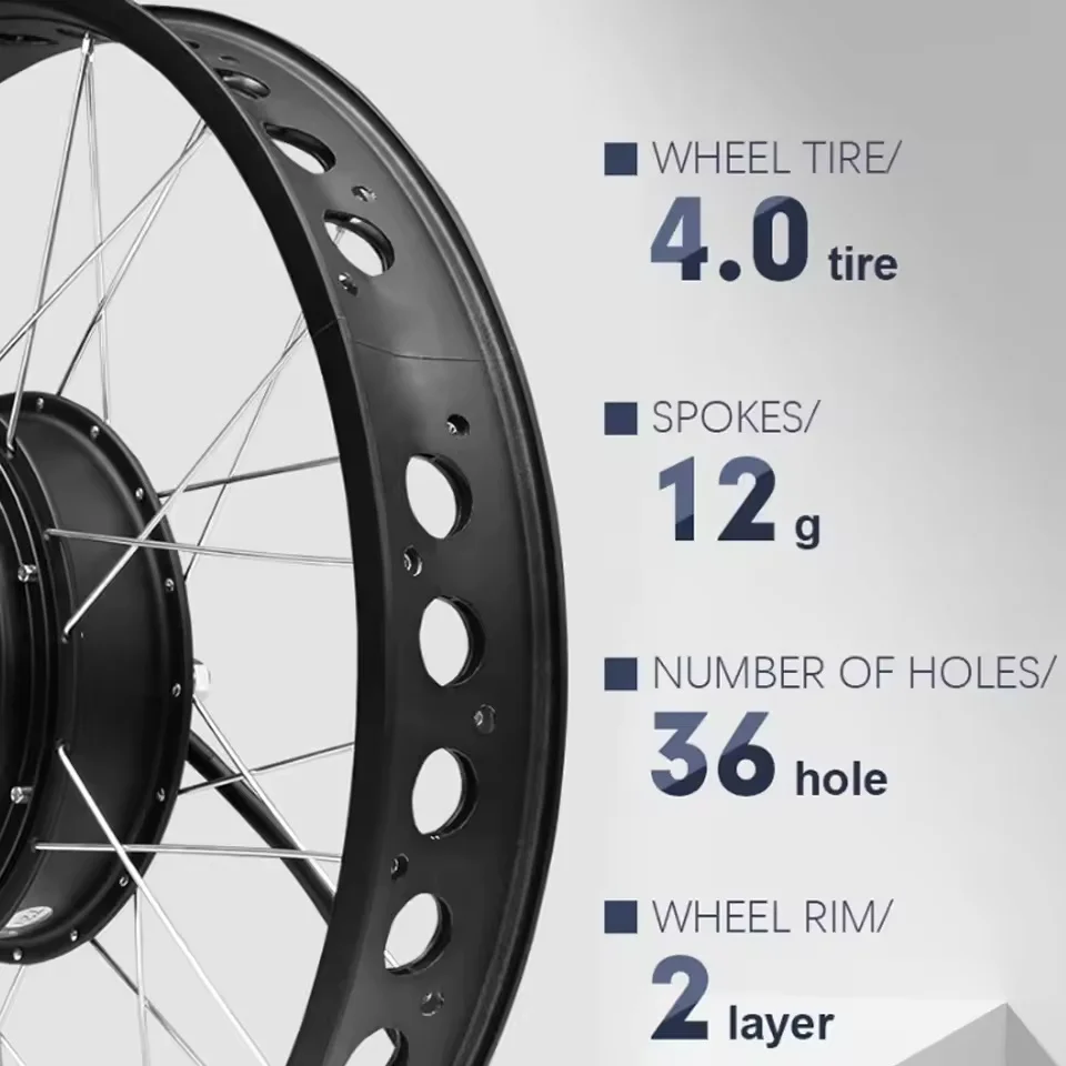 72V 3000W Snow Bike Conversion - огляд і ціна Ebike Conversion Kit 72V 3000W