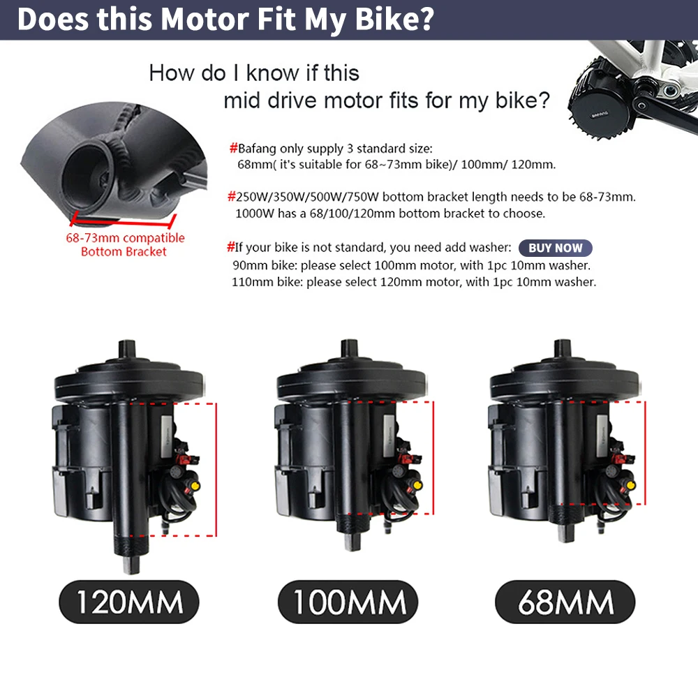Bafang BBSHD 1000W 52V 48V 68m - огляд і ціна Mid Drive Motor Kit 52V 1000W