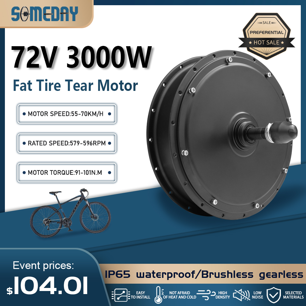 Fat tire E-Bike Motor 72V 3000 - огляд і ціна Ebike Conversion Kit 72V 3000W